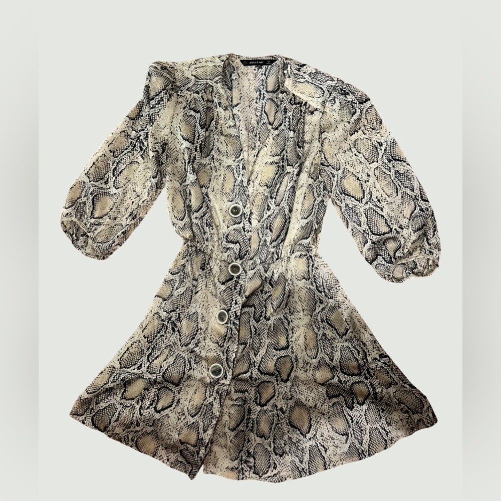 Snake skin Zara dress #workdress #minidress